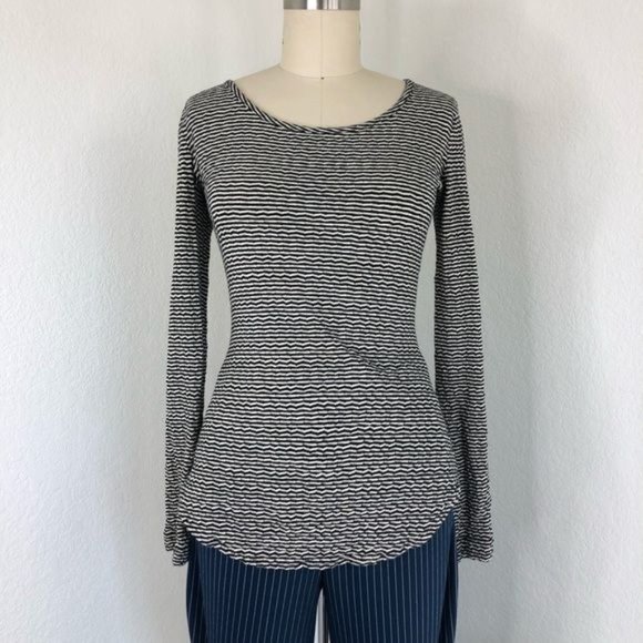 Marissa Webb Rosa Lace Up Tee Reversible - Picture 2 of 11